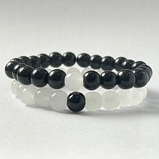 Black & White Harmony Bracelet Set