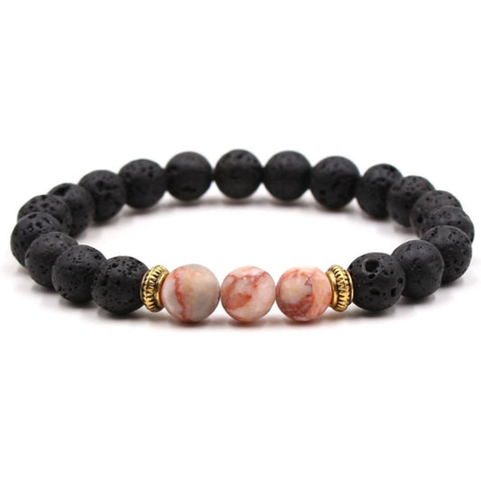 Lava Stone Accent Bracelet