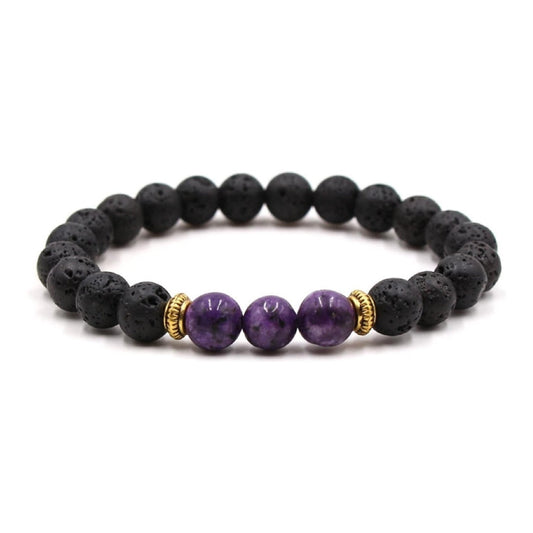 Lava Stone Accent Bracelet