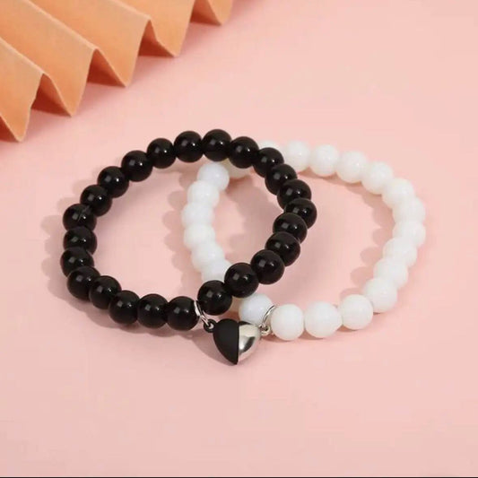 Heart Charm Bracelet Set