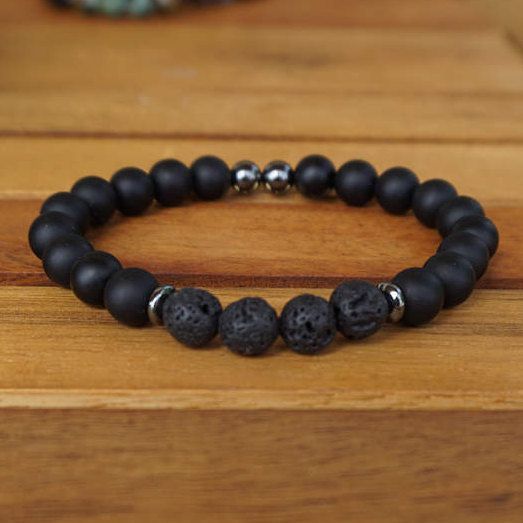 Volcanic Bead Bracelet