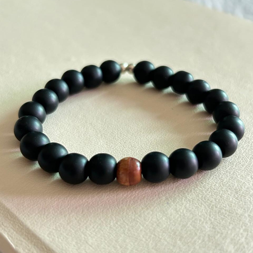 Matte Onyx Bracelet Set