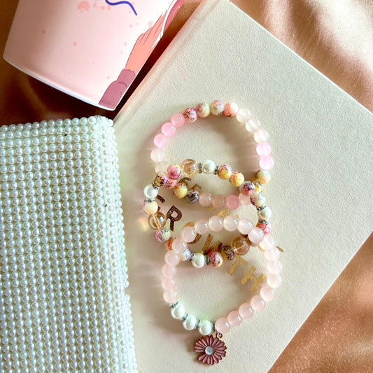 Bloom & Blush Bracelet Duo